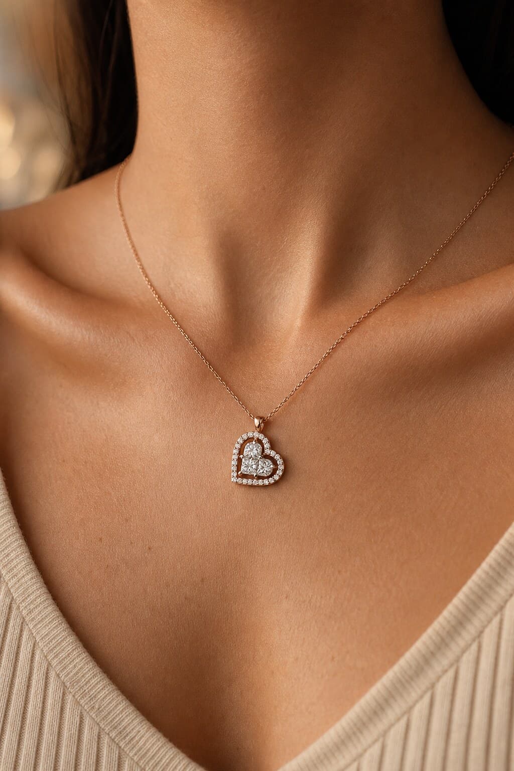 Proportion at the collarbone