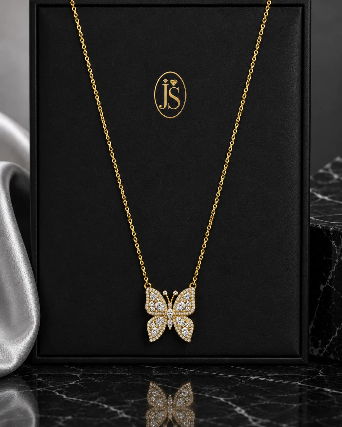 Butterfly Diamond Pendant