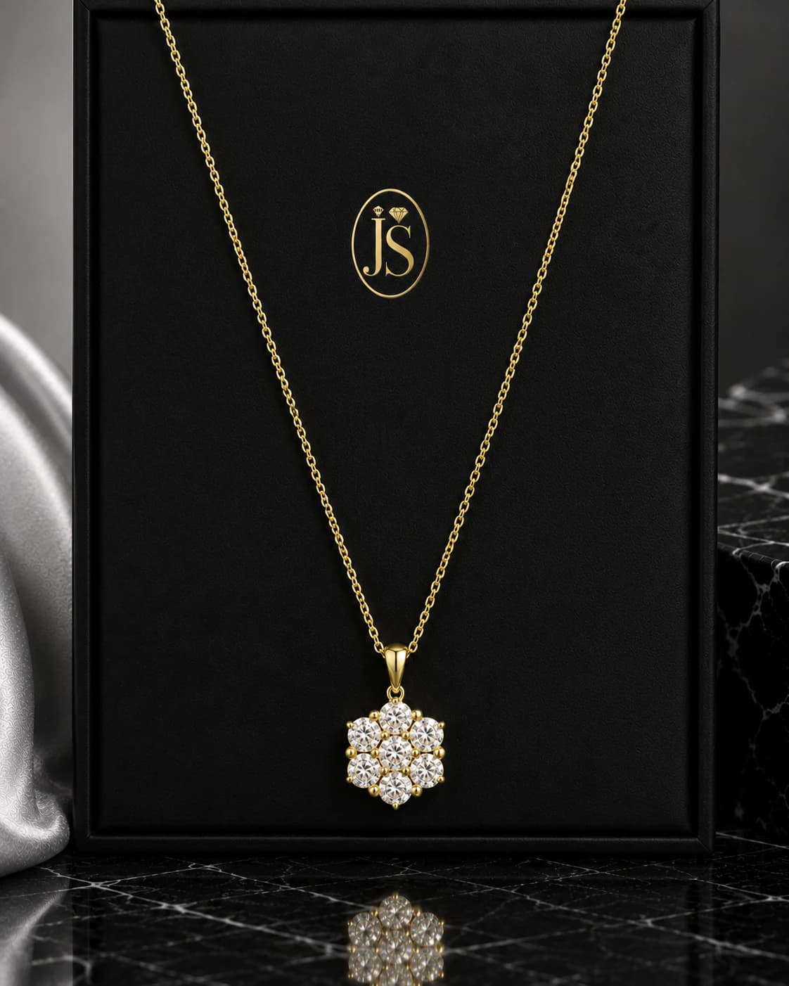 Cluster Flower Pendant