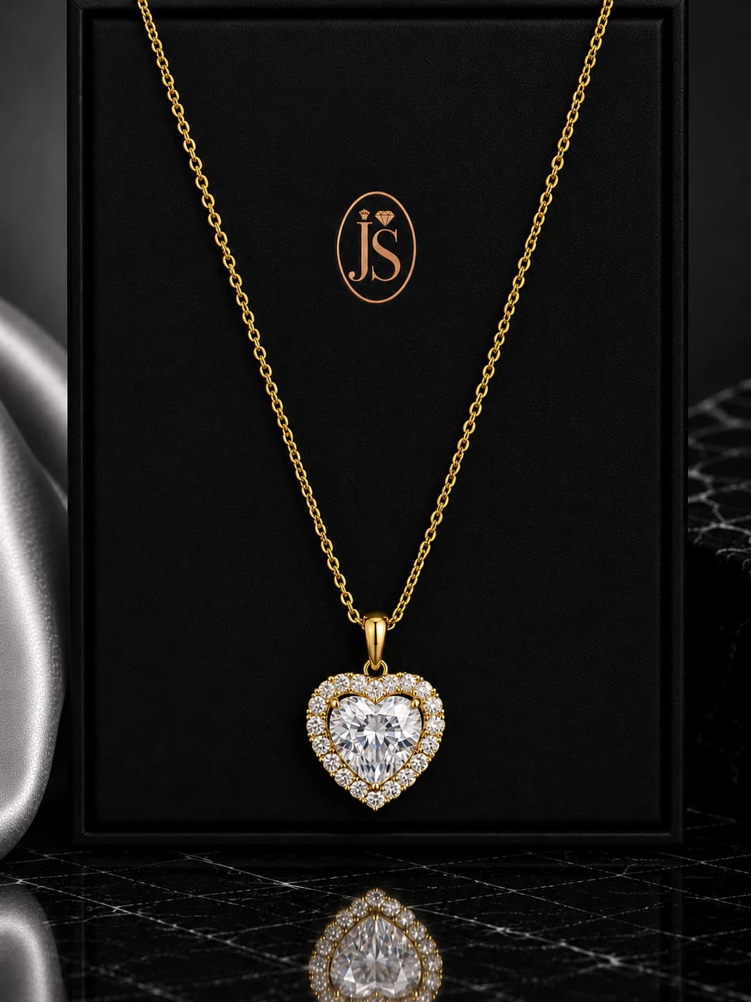 Heart Halo Pendant (Lab-Grown)
