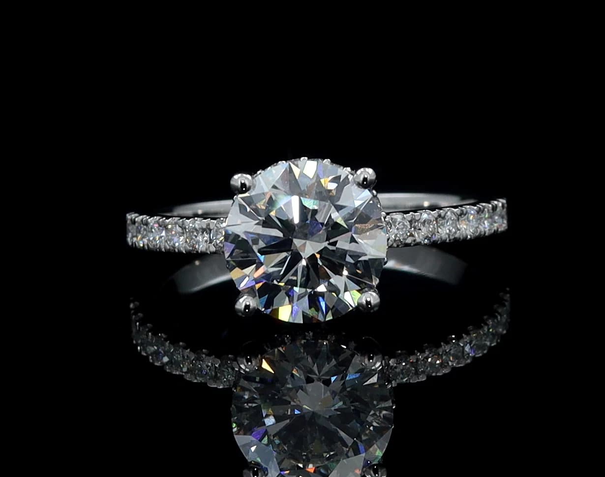 Round Engagement Ring 2.34CT