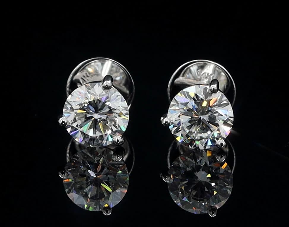 Martini Stud Earrings 1.01CT