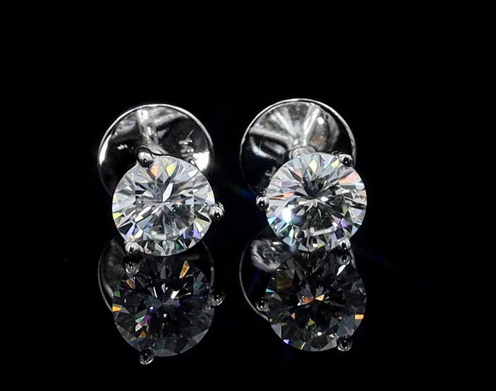 Martini Stud Earrings 2.86CT
