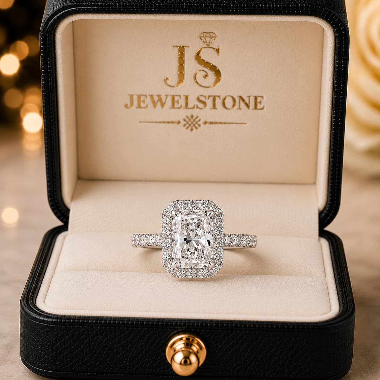 Radiant Halo Ring