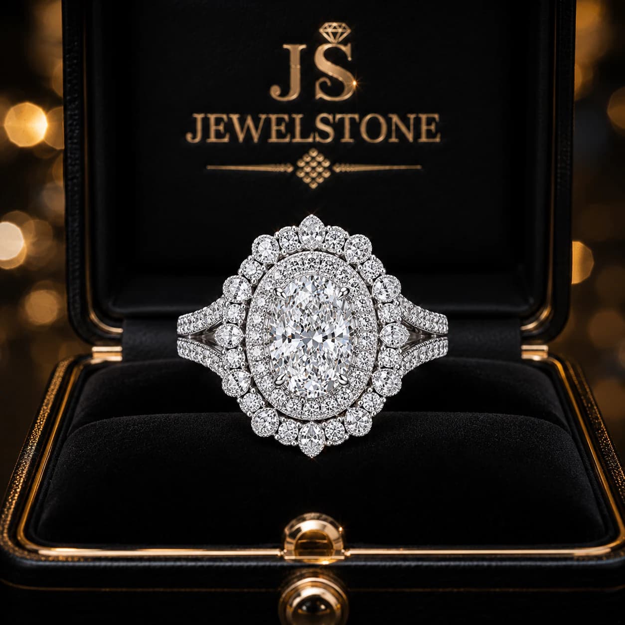 Fancy Cluster Ring