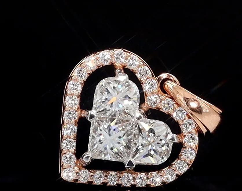 Heart Piecut Pendant