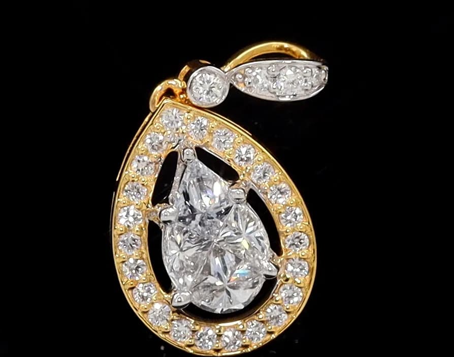 Pear Piecut Pendant