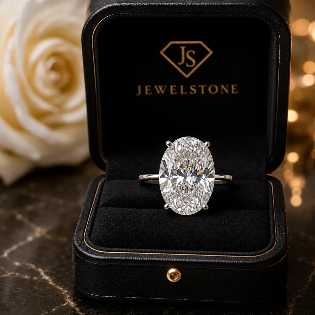 10CT Solitaire Ring