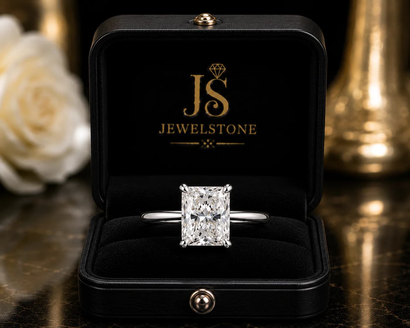 6CT Radiant Solitaire Ring