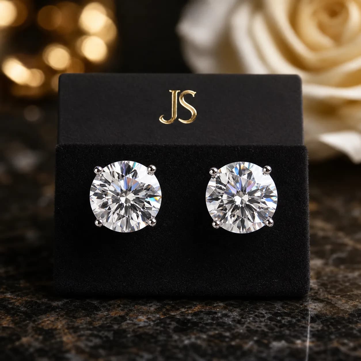 20CT Diamond Stud Earrings