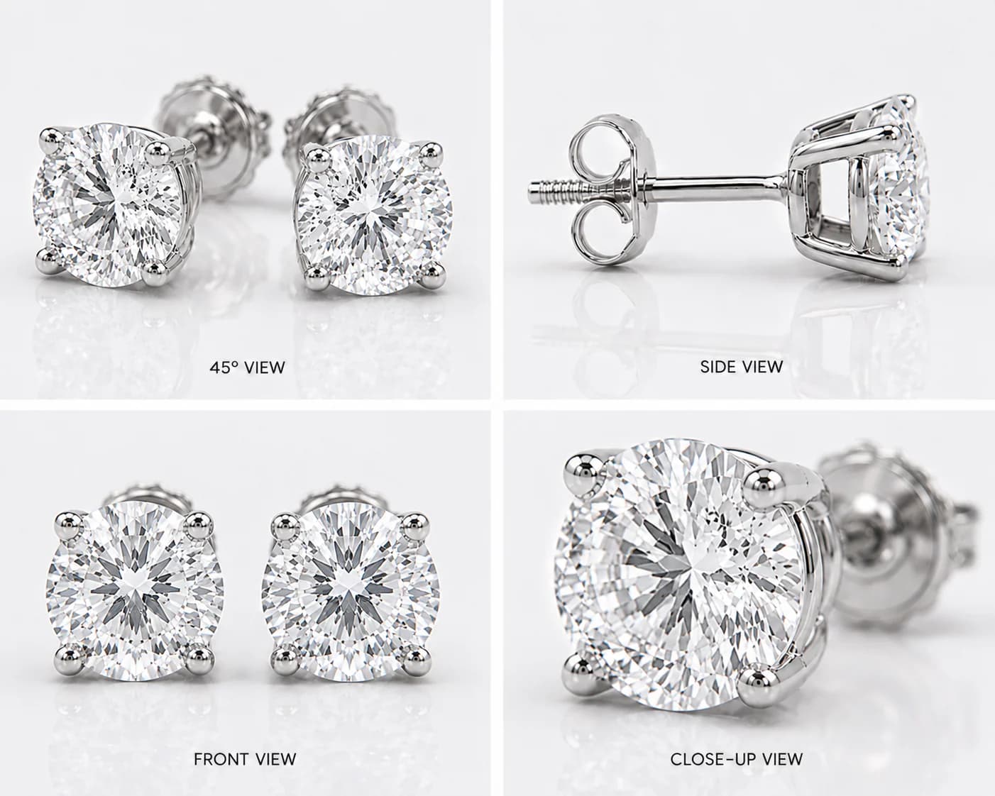5CT Diamond Stud Earrings